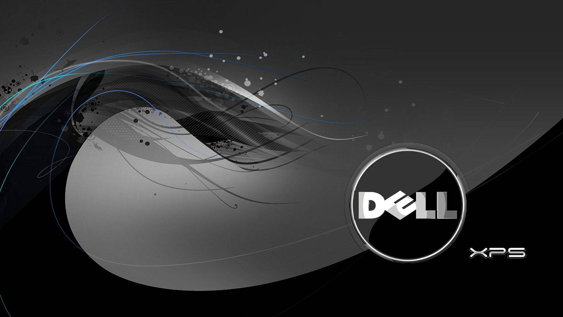 A Dell Hd Logo With Xps Wallpaper