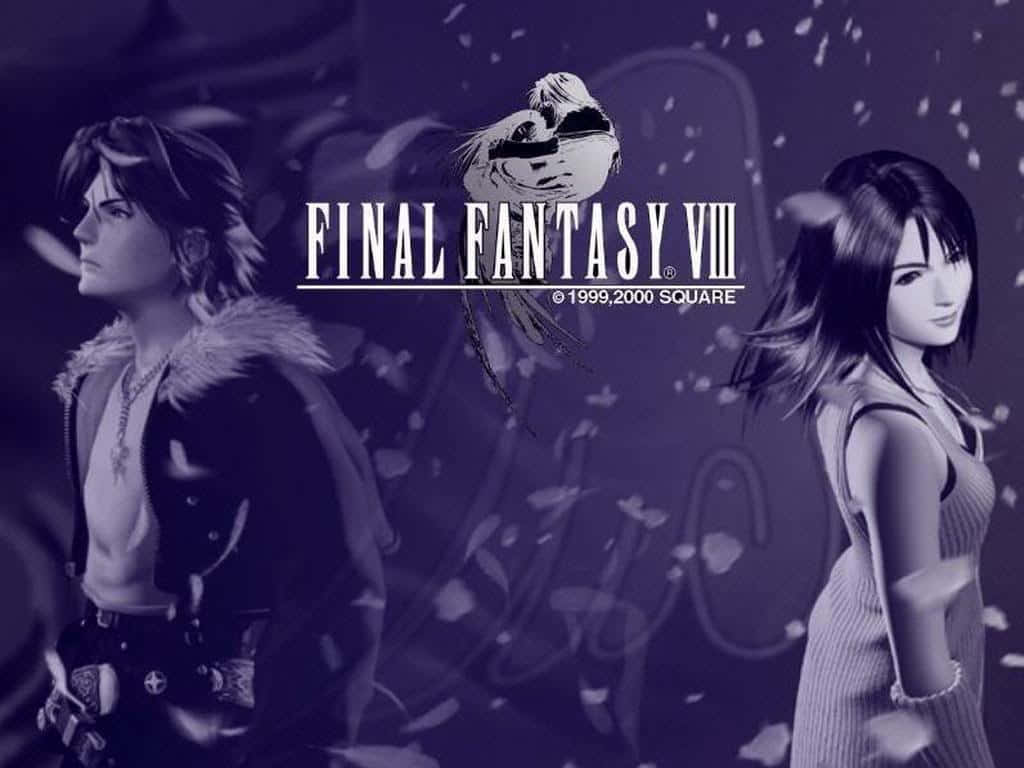 A Dramatic Encounter In The World Of Final Fantasy Viii Wallpaper