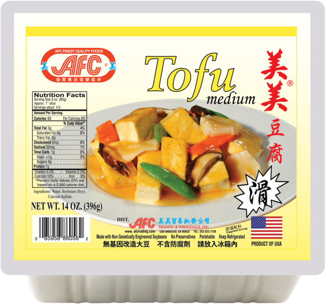 A F C Medium Tofu Packaging PNG