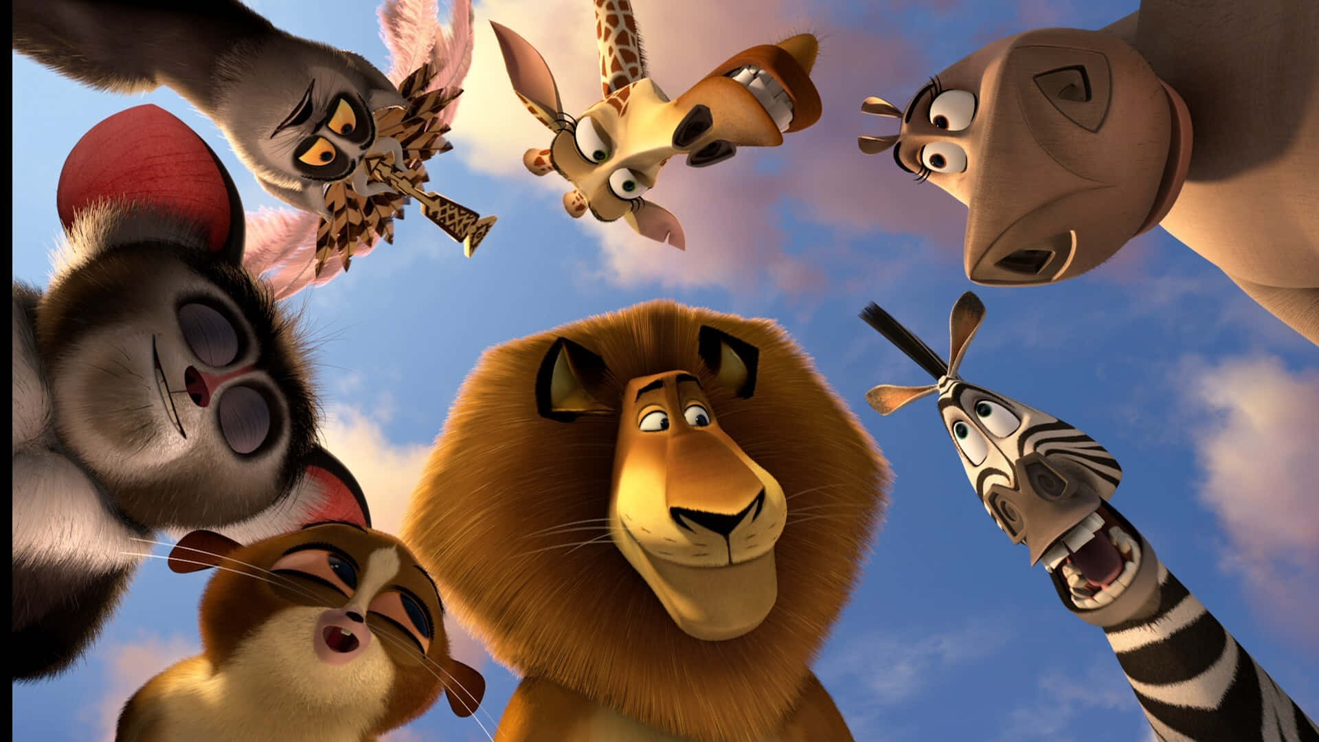 A Farcical Chase Across Europe With Madagascar's Quirky Animals Wallpaper