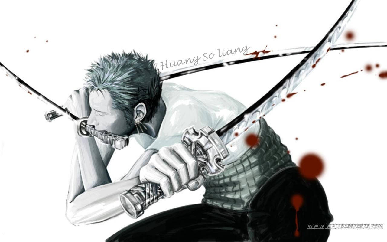A Fearless Fighter, Zoro From One Piece Wallpaper