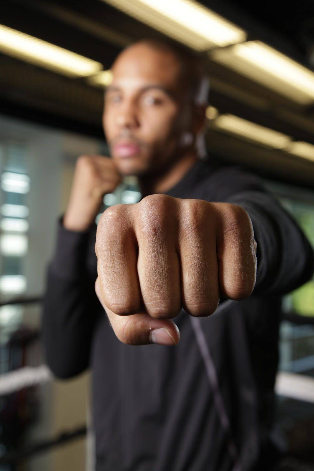 A Focused Fist Of Andre Ward Wallpaper