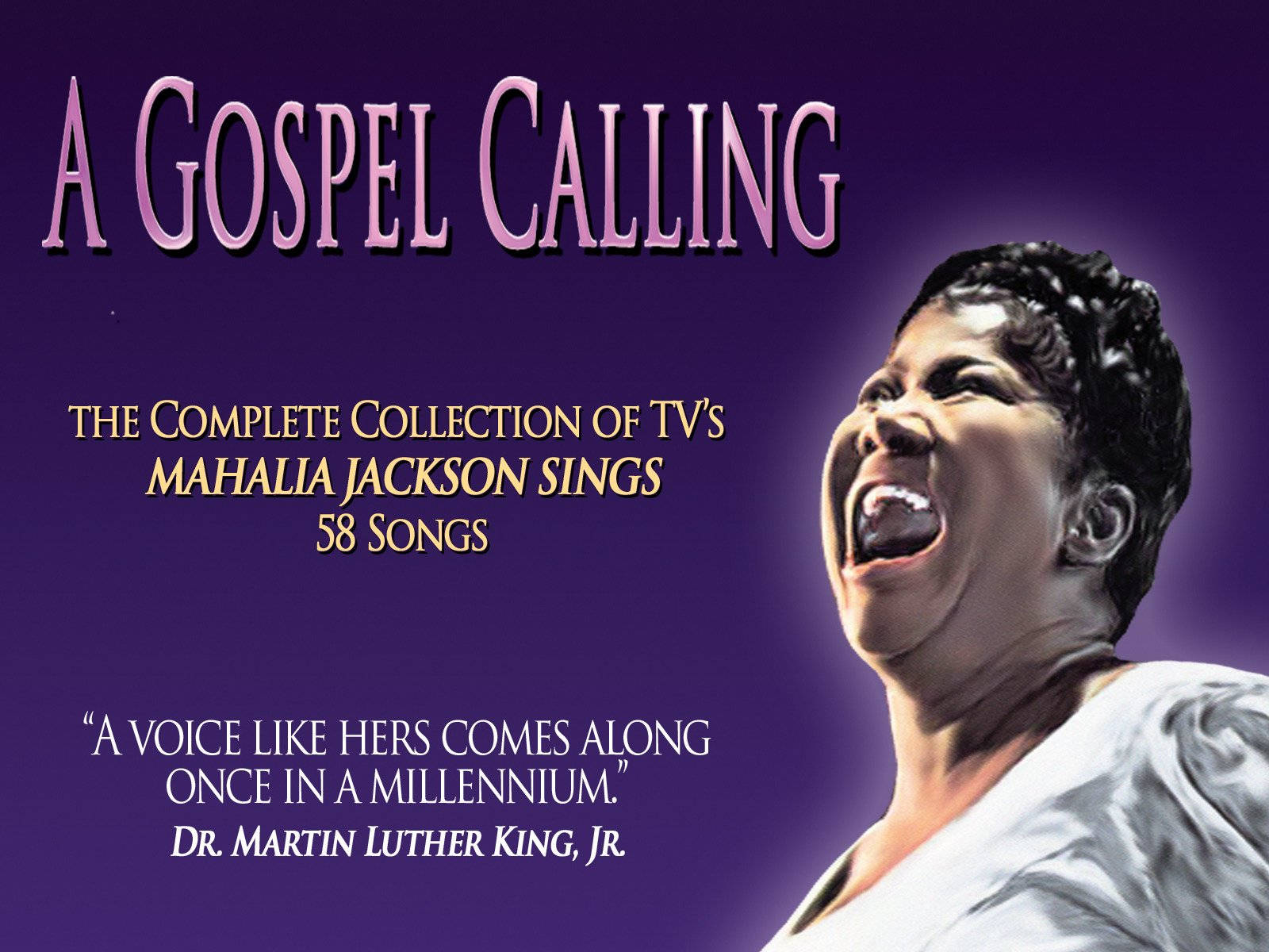 A Gospel Calling Mahalia Jackson Album Cover Wallpaper