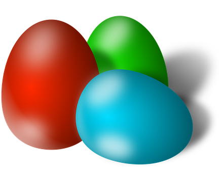 A Group Of Colorful Eggs PNG