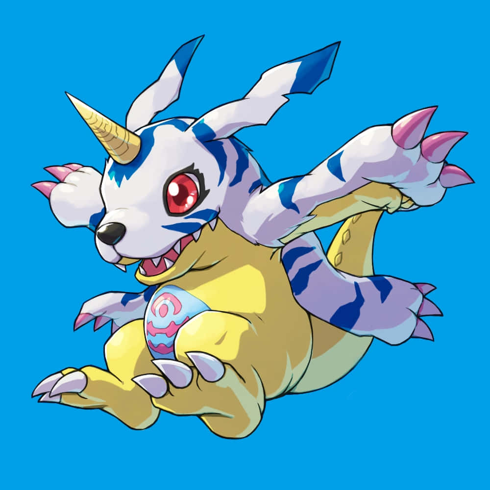 A High-resolution Image Of The Beloved Digimon Character, Gabumon. Wallpaper