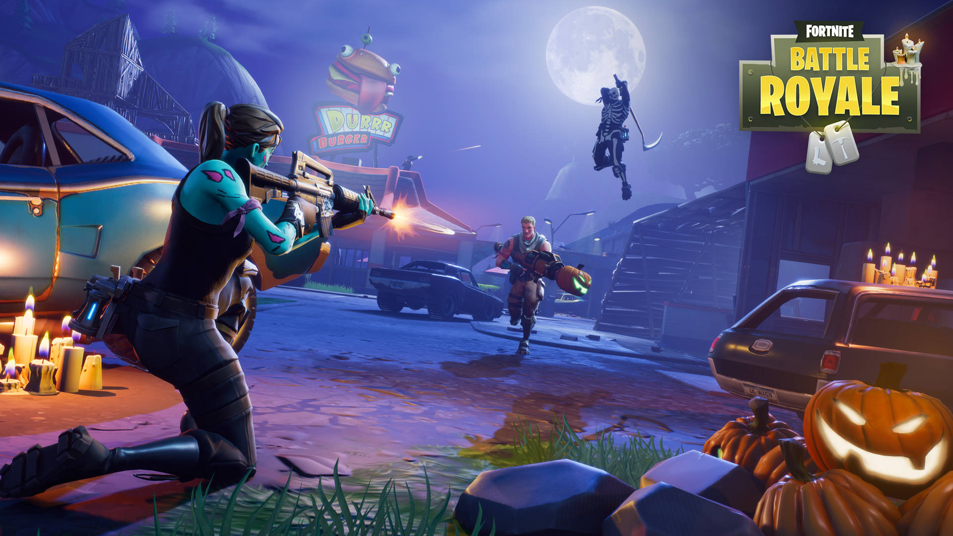 "a Hilarious Moment In Fortnite Battle Royale" Wallpaper