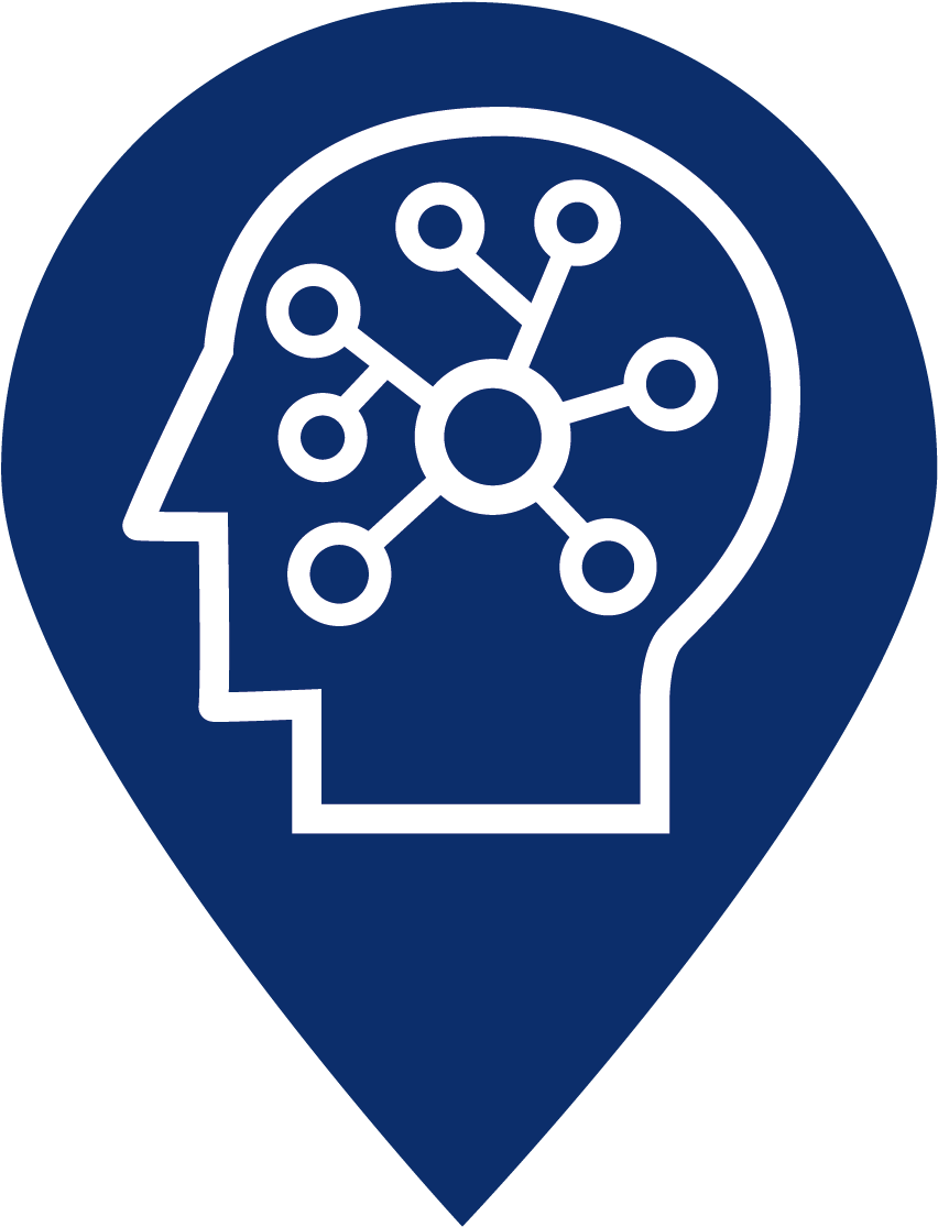 A I Brain Network Icon PNG