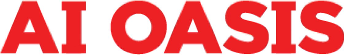 A I Oasis Logo Redon White PNG