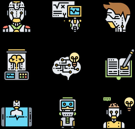 A I_ Technology_ Icons_ Set PNG