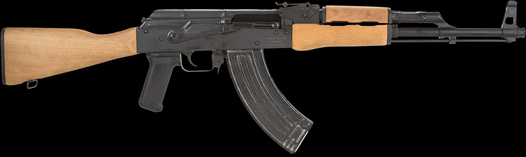 A K47 Assault Rifle Profile PNG