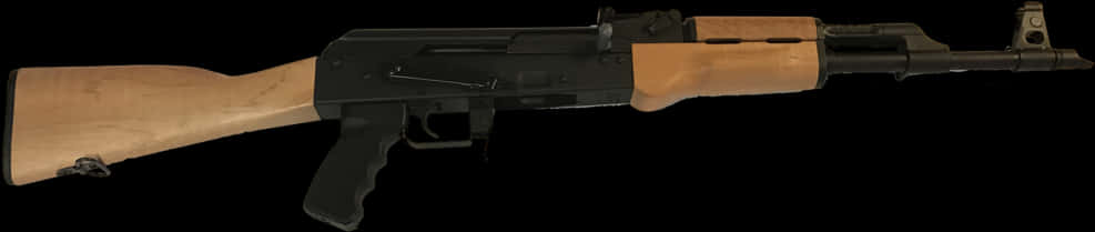 A K47 Assault Rifle Profile PNG