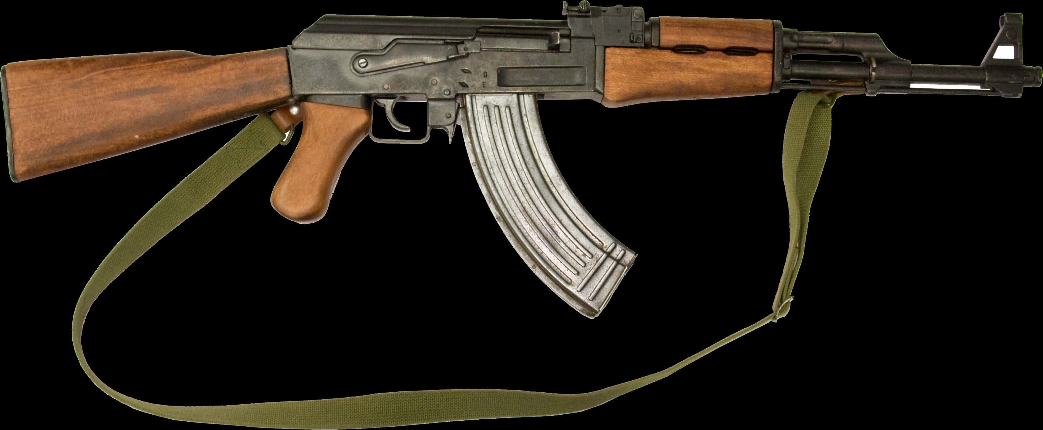 A K47 Assault Riflewith Sling PNG