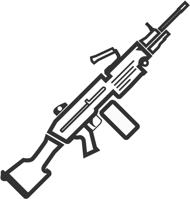 A K47 Icon Vector PNG