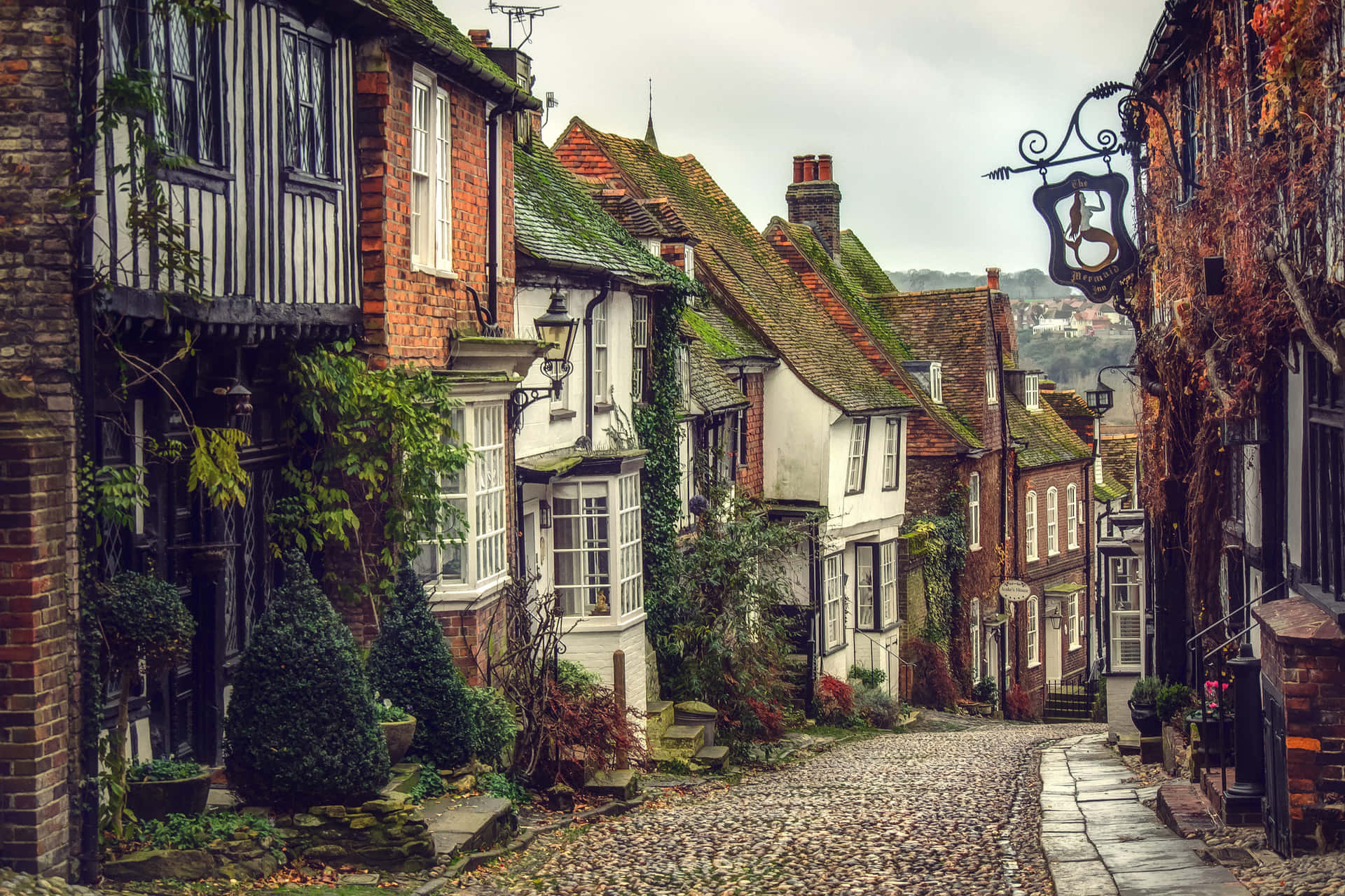 A Local Street In England Wallpaper