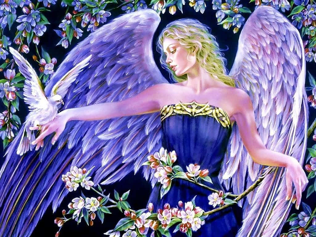 A Lovely Angelic Doll In A Serene Wonderland Wallpaper