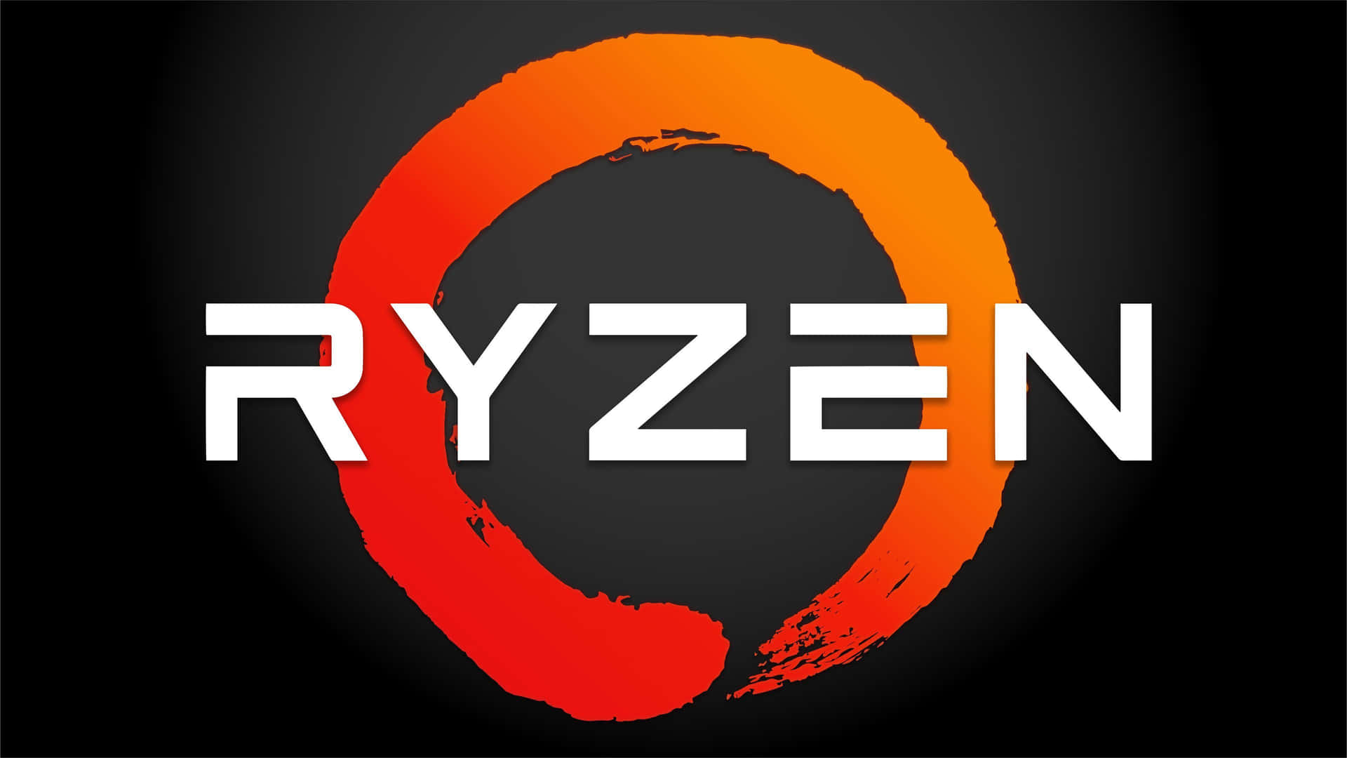 A M D Ryzen Logo Black Background Wallpaper