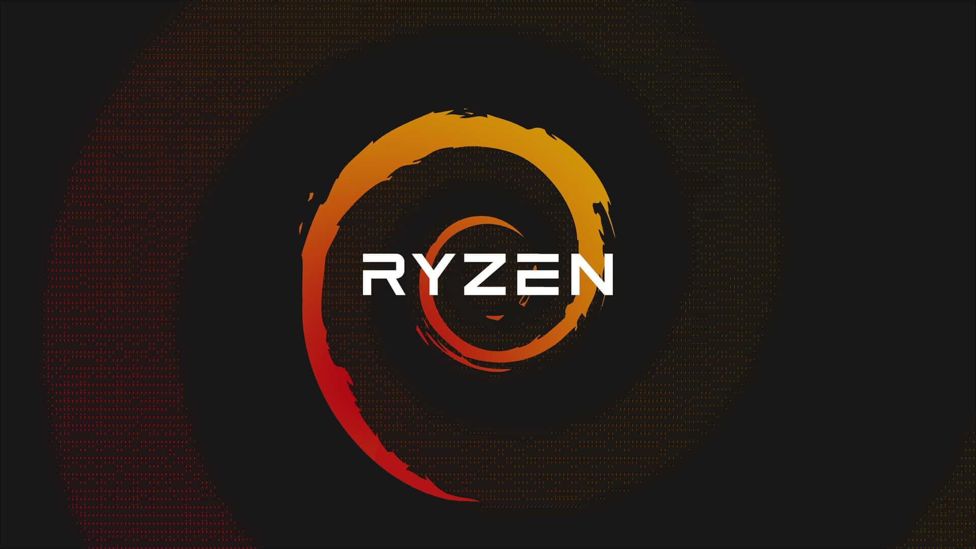 A M D Ryzen Logo Dark Background Wallpaper