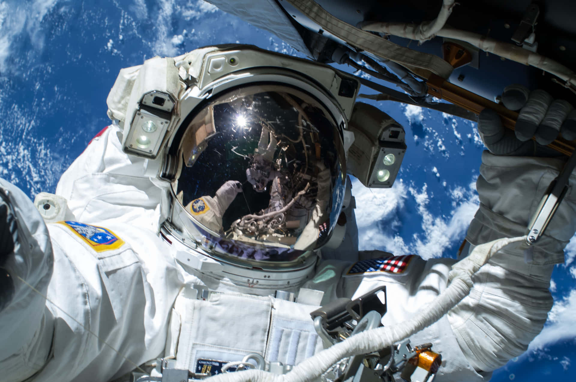 A Magnificent View Of An Astronaut In Space