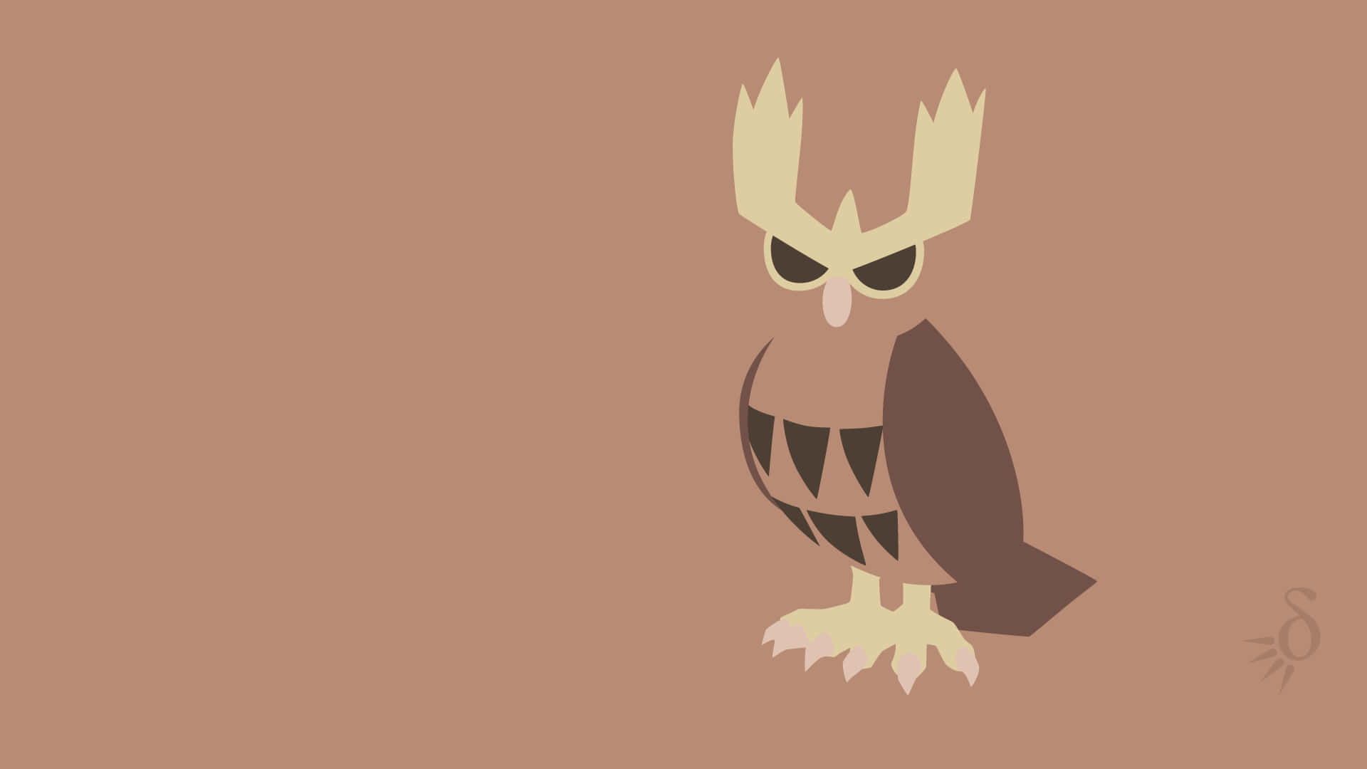 A Majestic Noctowl Glides Effortlessly Under The Moonlight Wallpaper