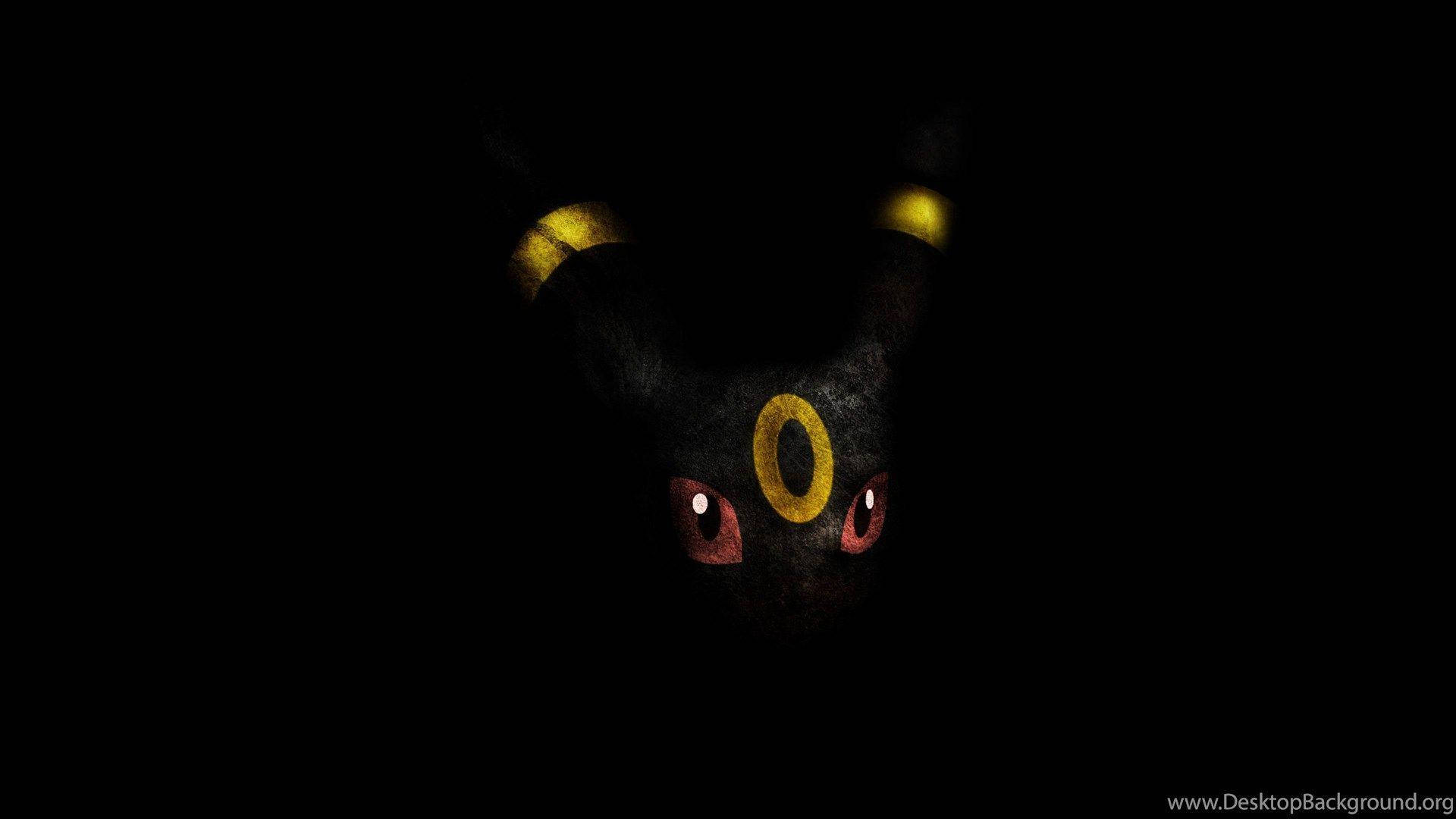 A Majestic Pose Of Umbreon Under The Full Moon Wallpaper