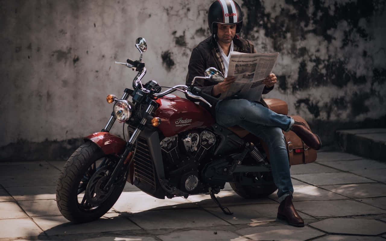 A Majestic Ride With Indian Motorcycle Wallpaper