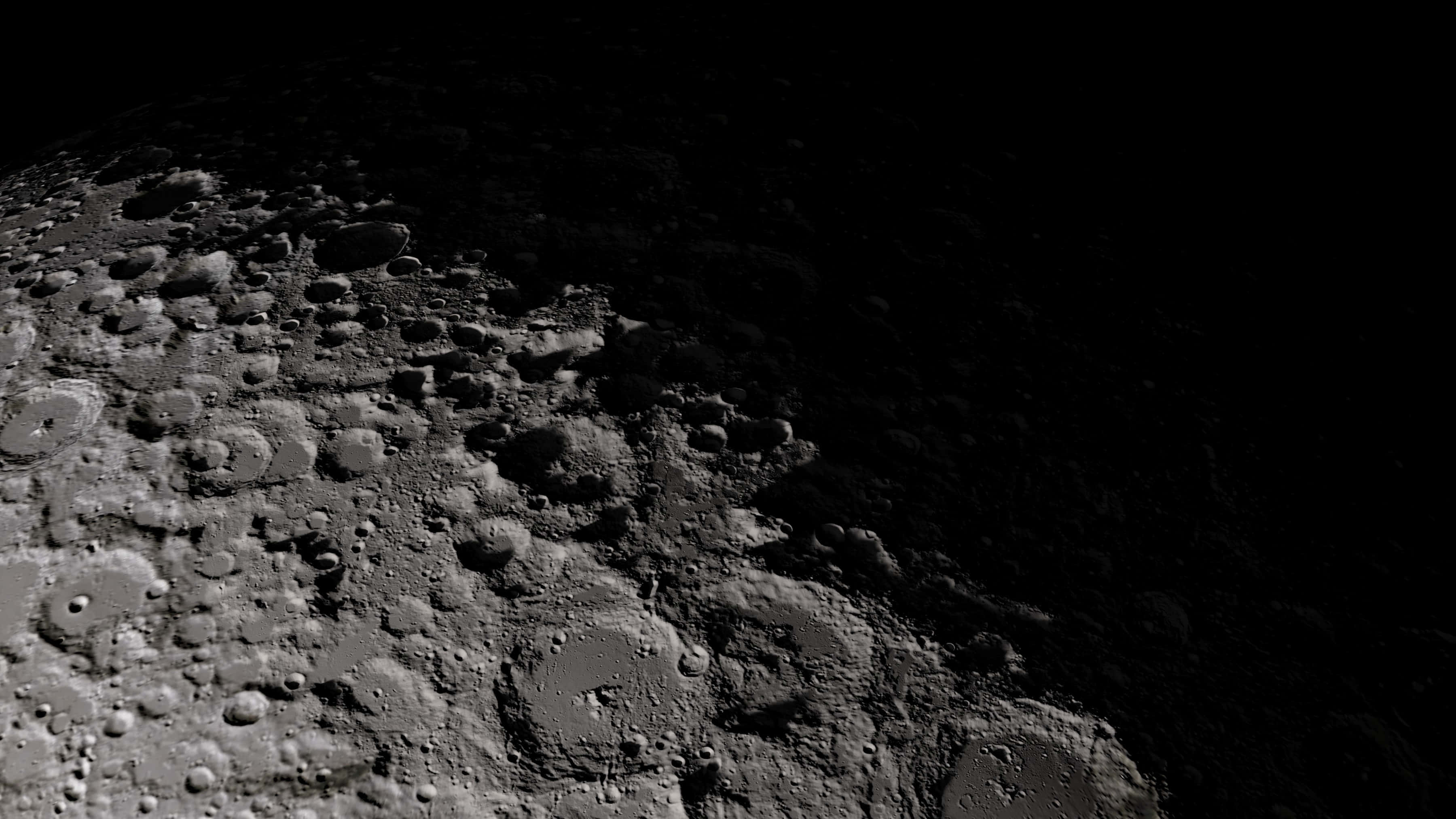 Une Vue Majestueuse Des Cratères Lunaires Fond d'écran