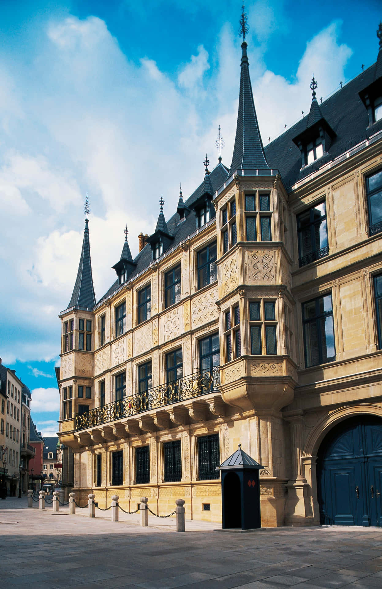 A Majestic View Of The Grand Ducal Palace In Luxembourg Wallpaper