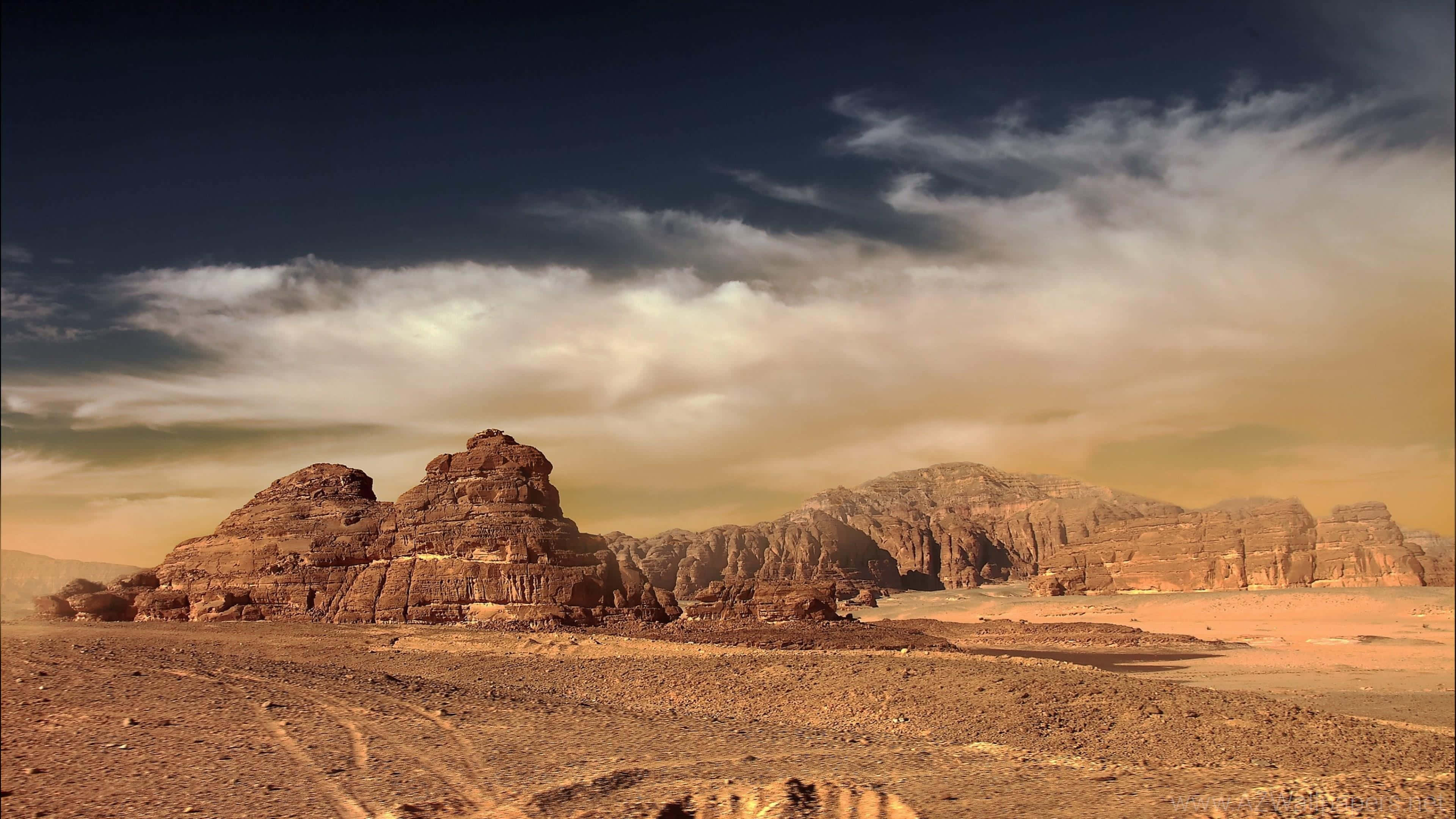- A Majestic View Of The Vast 4k Desert Landscape Wallpaper