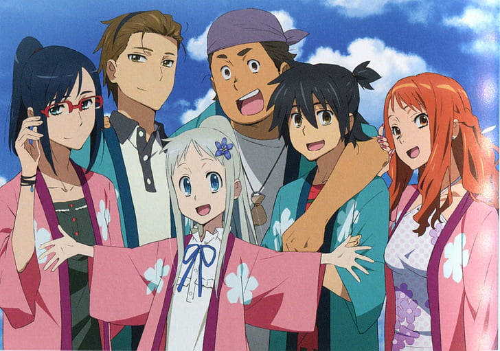 A Memory Of Lost Friendship - Anohana Characters Wallpaper