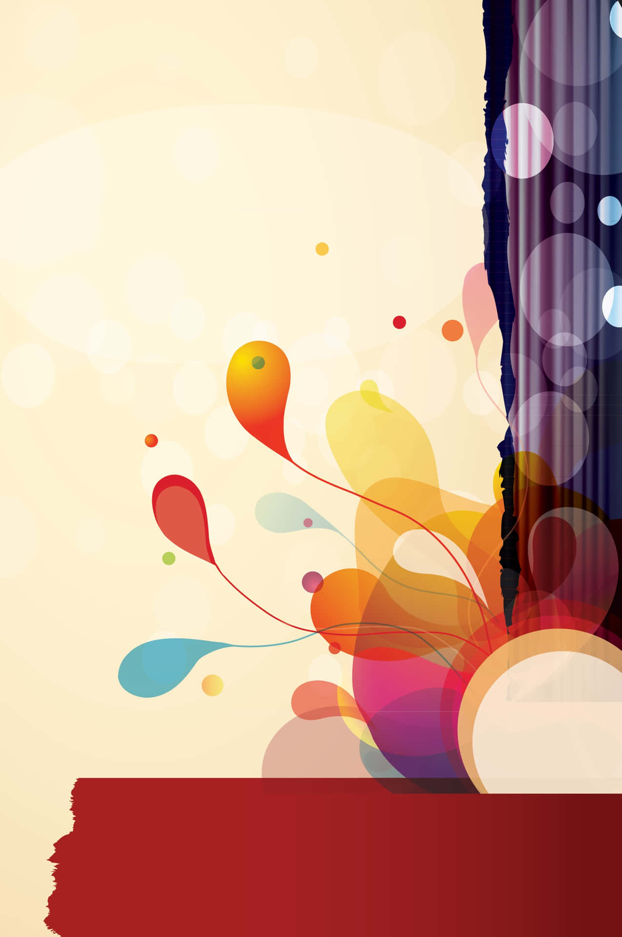 A Multicolored Abstract Flyer Background