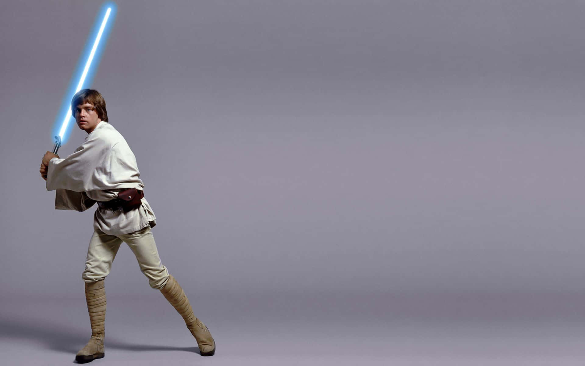 Luke Skywalker's journey to becoming a Jedi begins in Star Wars: A New Hope Wallpaper