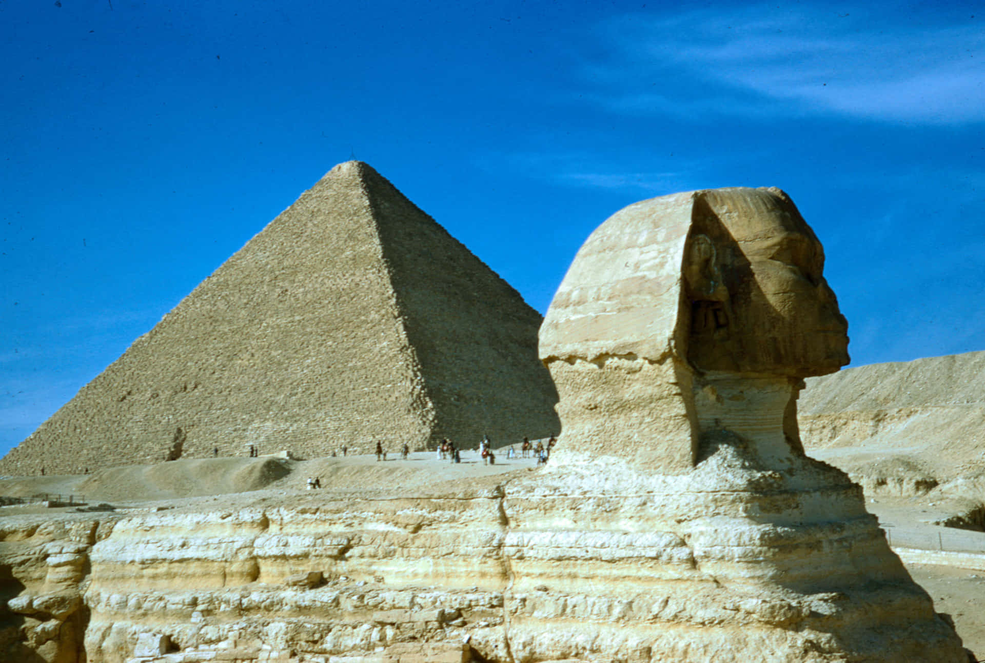 A Perfect Landscape Background Of The Great Sphinx Wallpaper