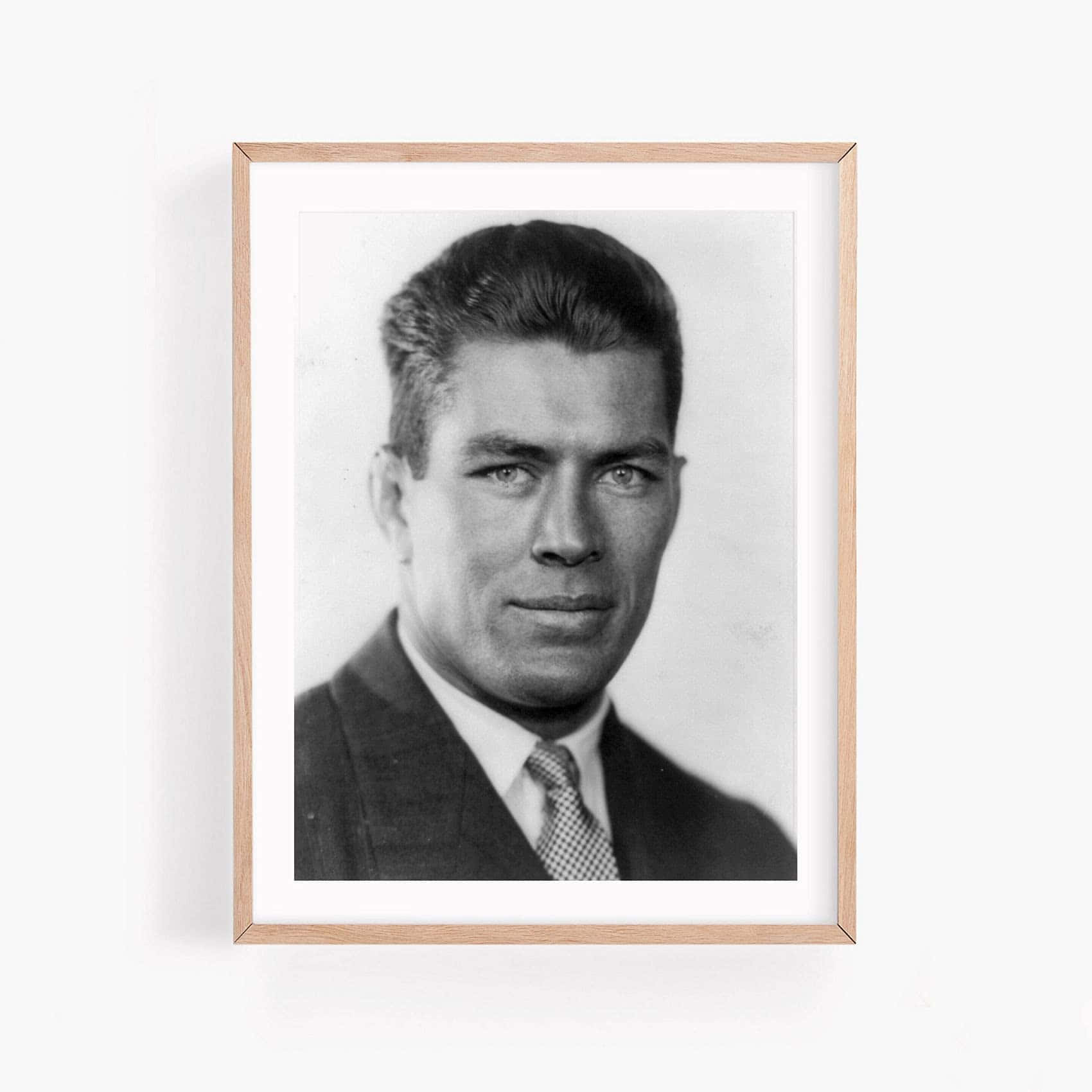 A Picture Frame Of Gene Tunney Wallpaper