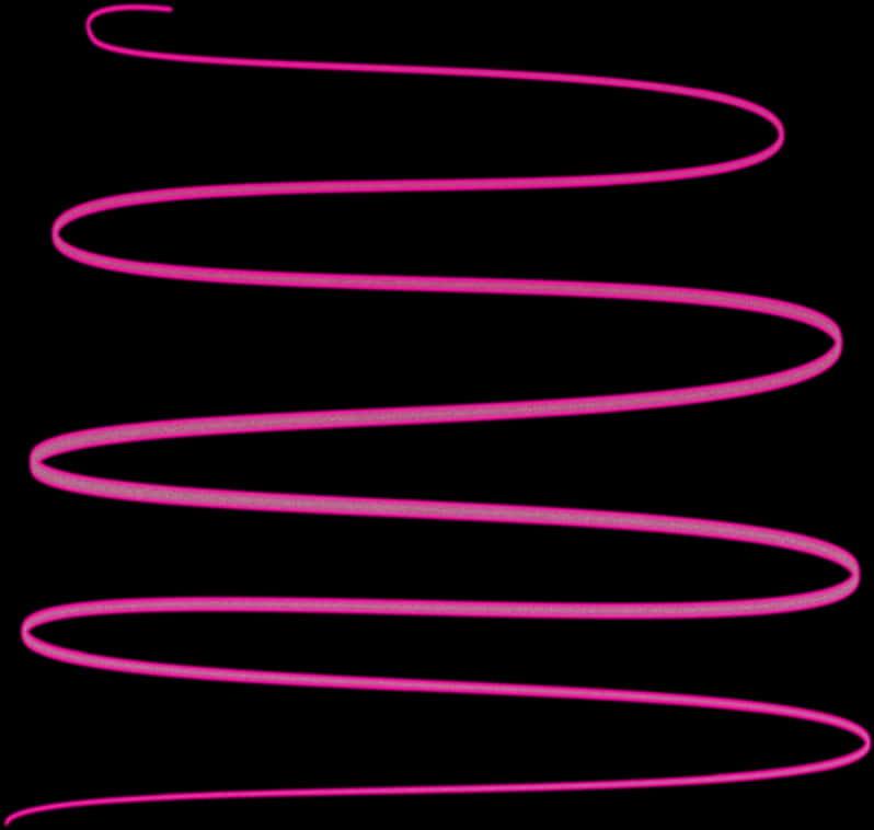 A Pink Spiral Lines On A Black Background PNG