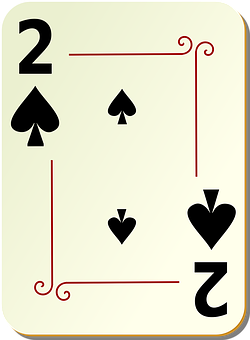A Playing Card With A Number Of Spades And Spades PNG