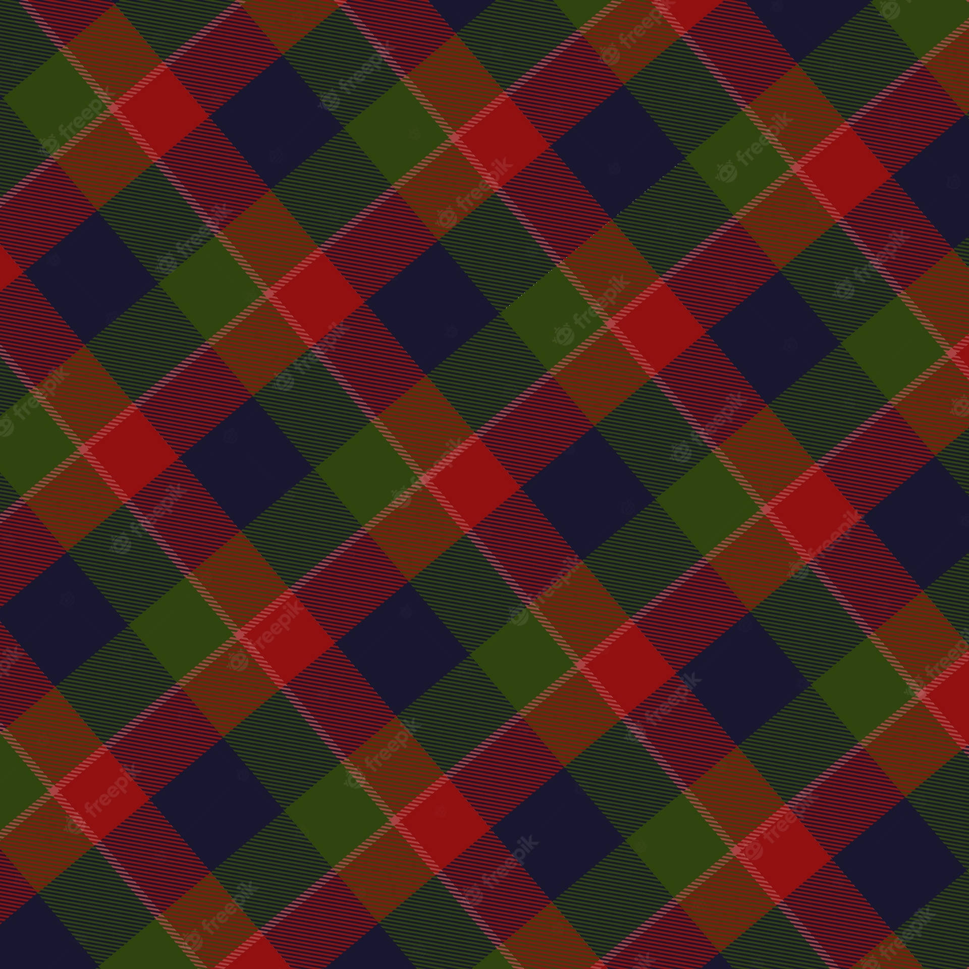A Plethora Of Variously Patterned Plaid Cloth Pieces. Wallpaper