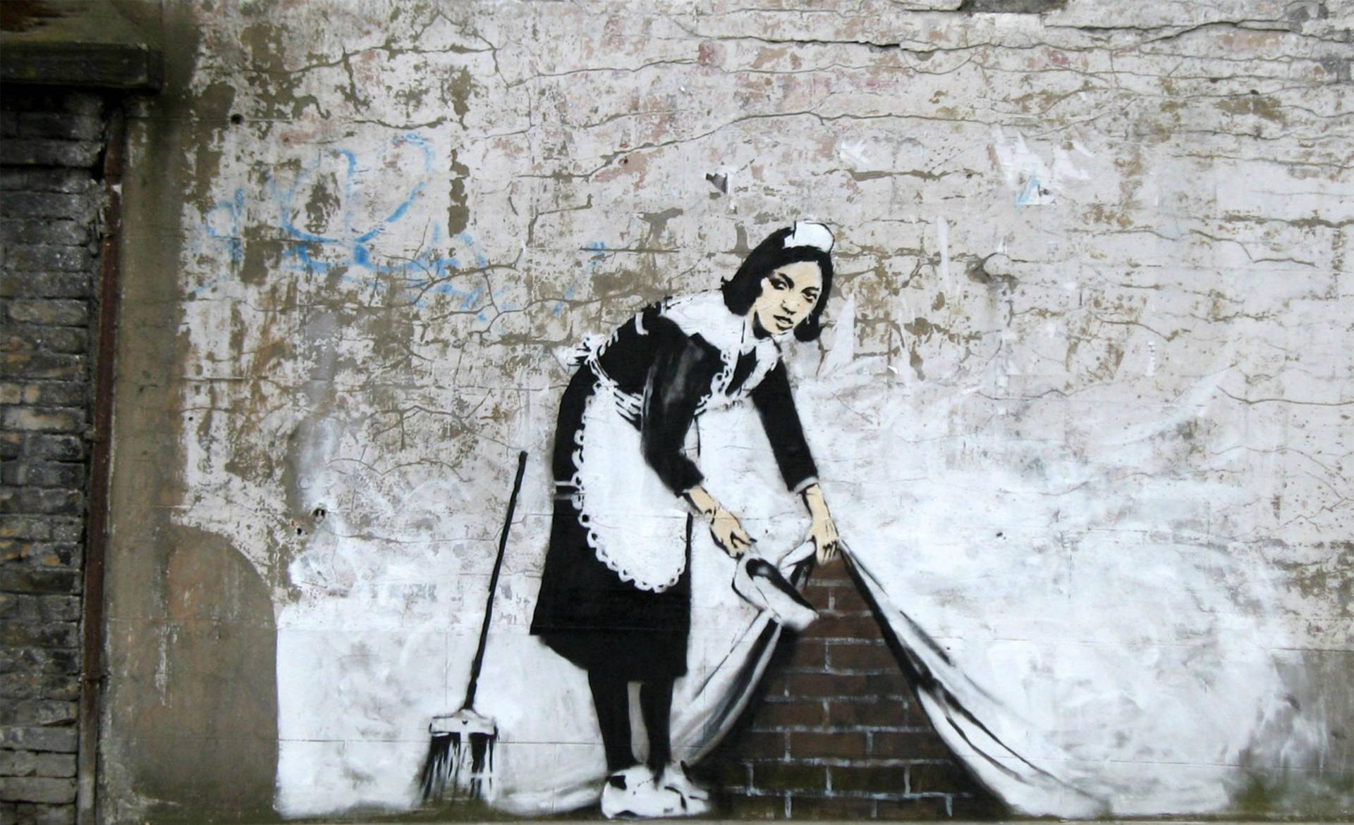 A Profound Display Of Street Art By Banksy Wallpaper