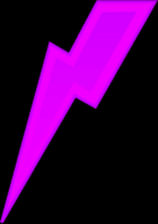 A Purple Lightning Bolt On A Black Background PNG