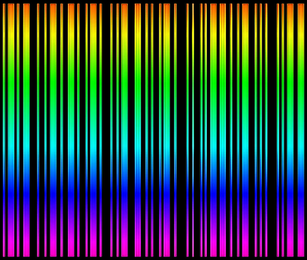 A Rainbow Colored Vertical Lines PNG