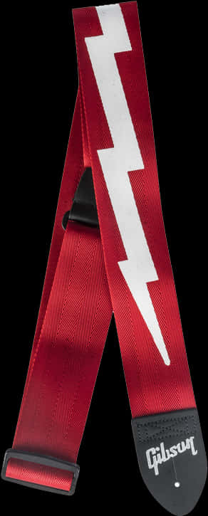A Red And White Ribbon With A Lightning Bolt Design PNG