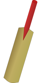 A Red Arrow Pointing At A Gold Rectangular Object PNG