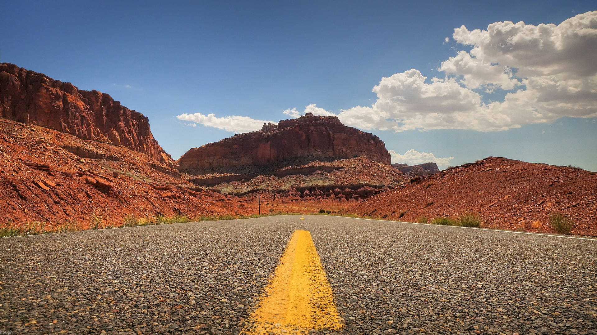 A Road To The Arizona National Park Wallpaper