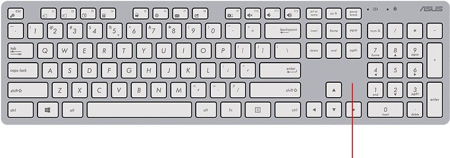 A S U S Laptop Keyboard Layout PNG
