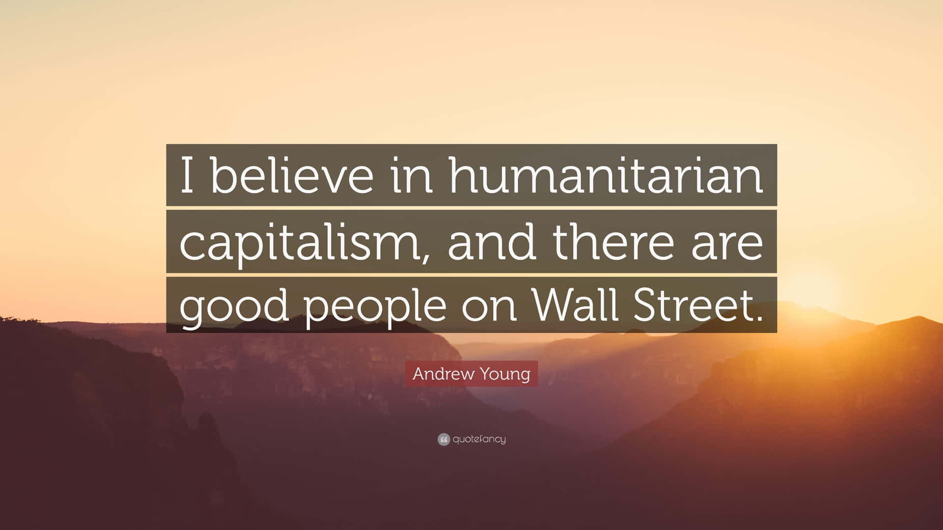 A Saying About Humanitarian Capitalism Wallpaper