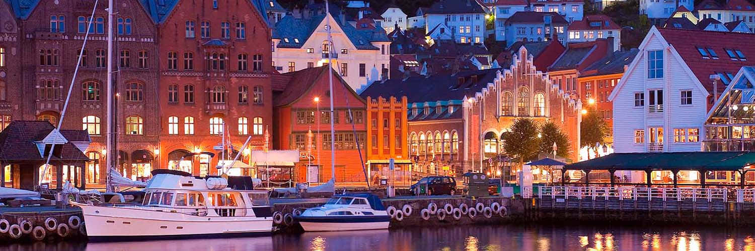 A Scenic View Of Bergen, Norway Wallpaper