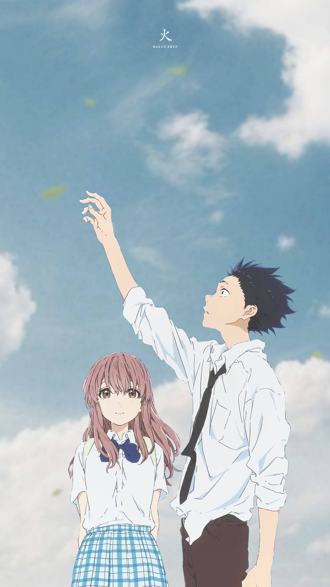 A Silent Voice Aesthetic Anime Couple Background