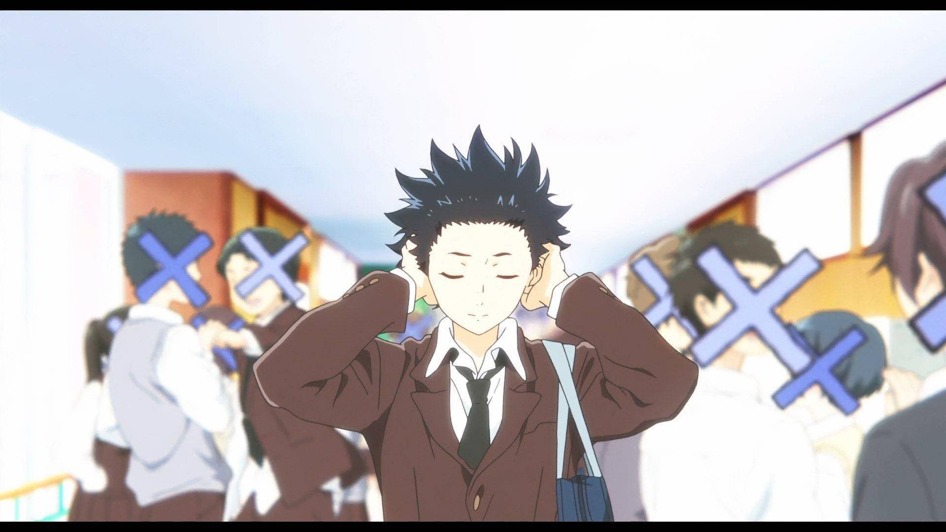 Shoya and Shouko from A Silent Voice form a powerful bond. Wallpaper