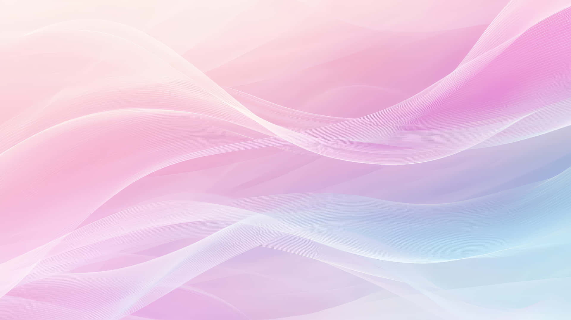 A Smooth Abstract Digital Background With Flowing Pastel Waves In Shades Of Pink, Blue, And White Wallpaper