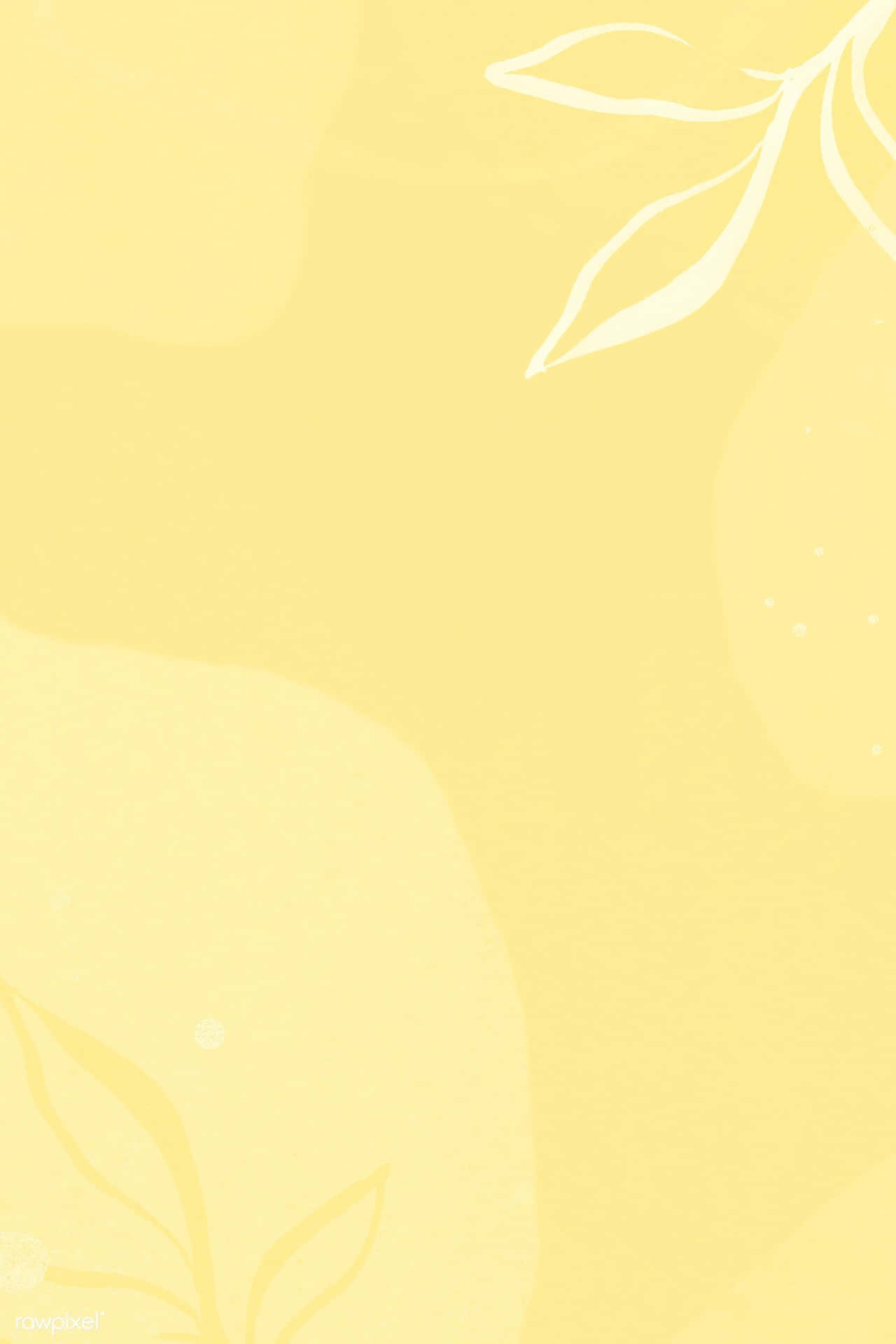 A Soothing Pastel Yellow Background That Lights Up The Screen With A Minimalist And Calming Tone.
