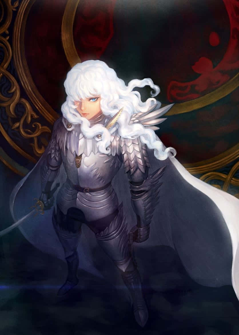 A Striking Depiction Of Griffith: The Charismatic Leader In Berserk Wallpaper